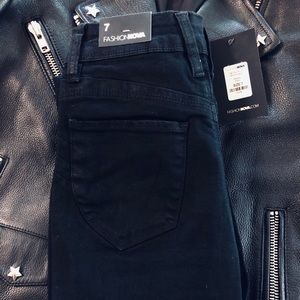 Black High Waist Skinny Jeans NWT